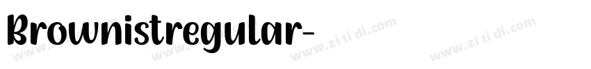 Brownistregular字体转换
