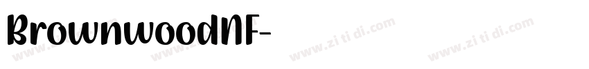 BrownwoodNF字体转换