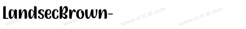LandsecBrown字体转换