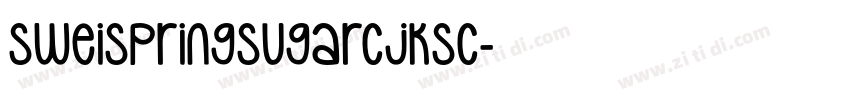 SweiSpringSugarCJKsc字体转换