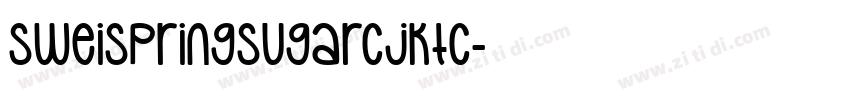 SweiSpringSugarCJKtc字体转换