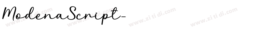 ModenaScript字体转换