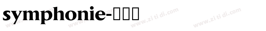 symphonie字体转换