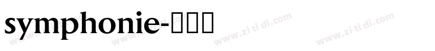 symphonie字体转换
