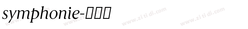 symphonie字体转换