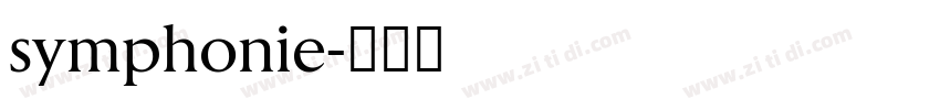 symphonie字体转换