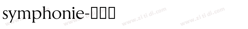 symphonie字体转换