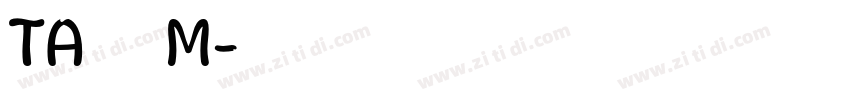 TA優美筆ＲM字体转换