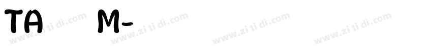 TA優美筆ＲM字体转换