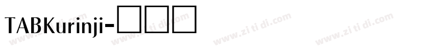TABKurinji字体转换