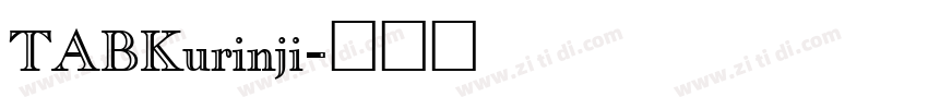 TABKurinji字体转换