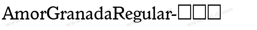 AmorGranadaRegular字体转换