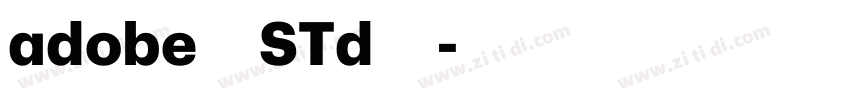 adobe黑体STd字体字体转换
