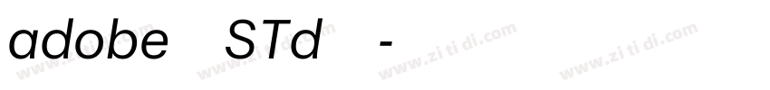 adobe黑体STd字体字体转换