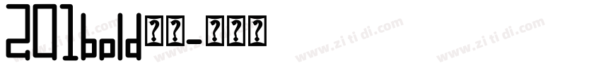 201bold下载字体转换