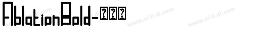AblationBold字体转换