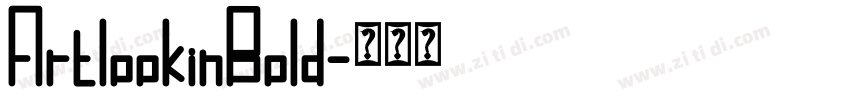 ArtlookinBold字体转换
