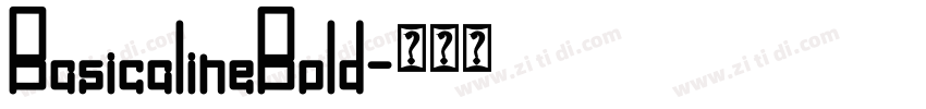 BasicalineBold字体转换