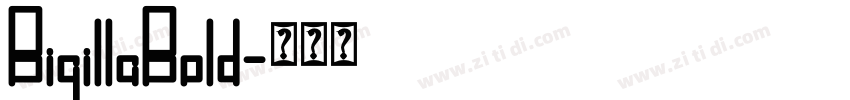 BigillaBold字体转换