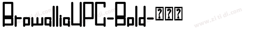 BrowalliaUPC-Bold字体转换