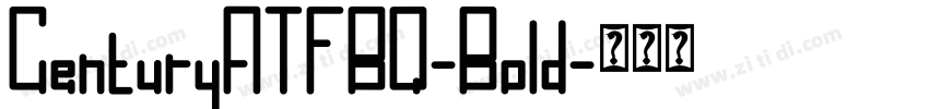 CenturyATFBQ-Bold字体转换