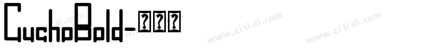 CuchoBold字体转换