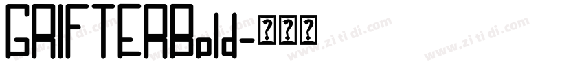 GRIFTERBold字体转换