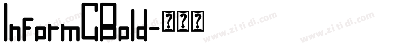 InformCBold字体转换