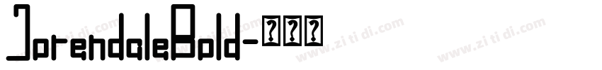 JorendaleBold字体转换