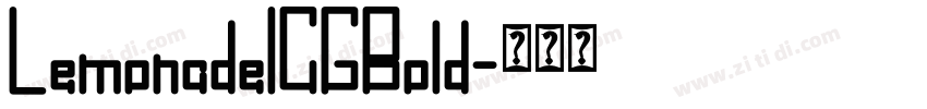 LemonadeICGBold字体转换