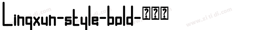 Lingxun-style-bold字体转换
