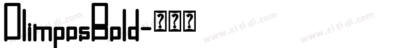 OlimposBold字体转换