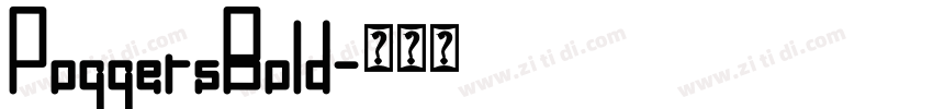 PoggersBold字体转换