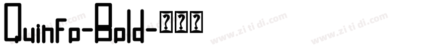 Quinfo-Bold字体转换