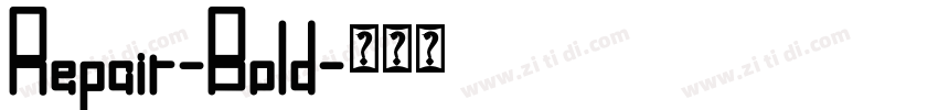 Repair-Bold字体转换