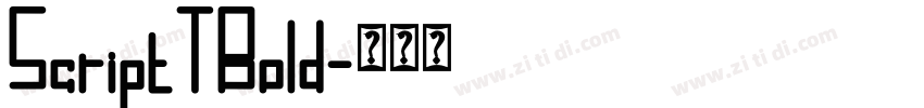 ScriptTBold字体转换