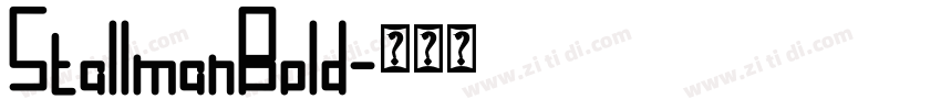 StallmanBold字体转换