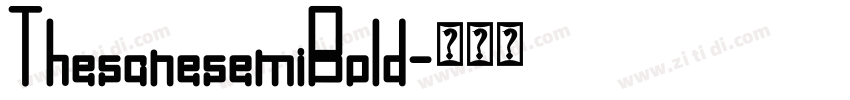ThesanesemiBold字体转换