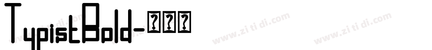 TypistBold字体转换