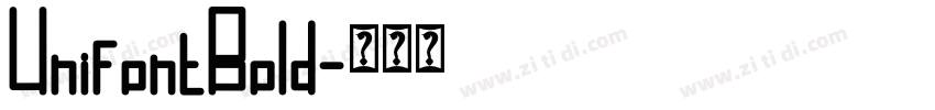 UnifontBold字体转换