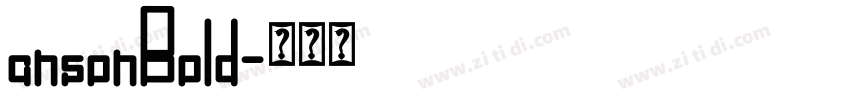ansonBold字体转换