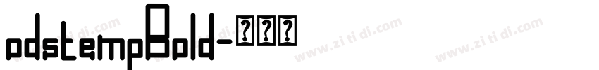 odstempBold字体转换