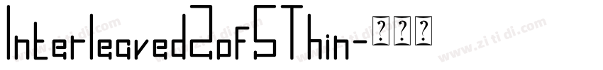 Interleaved2of5Thin字体转换