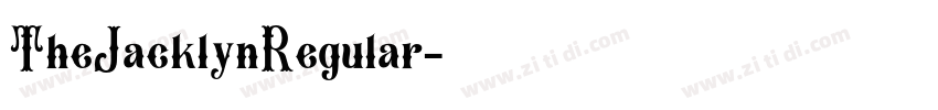 TheJacklynRegular字体转换