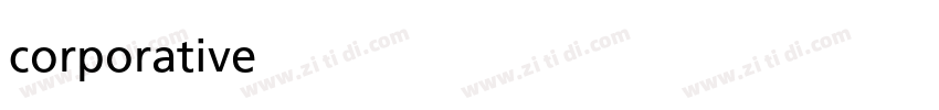 corporative字体转换