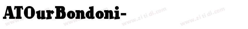 ATOurBondoni字体转换