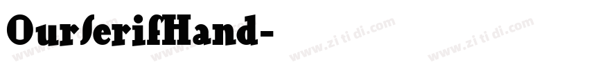 OurSerifHand字体转换