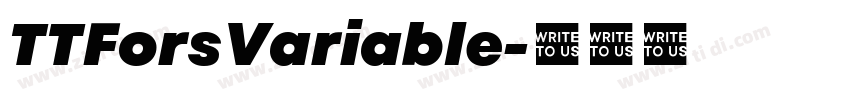 TTForsVariable字体转换 TTForsVariable字体转换