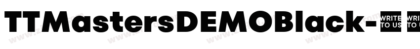 TTMastersDEMOBlack字体转换