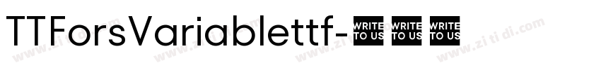 TTForsVariablettf字体转换